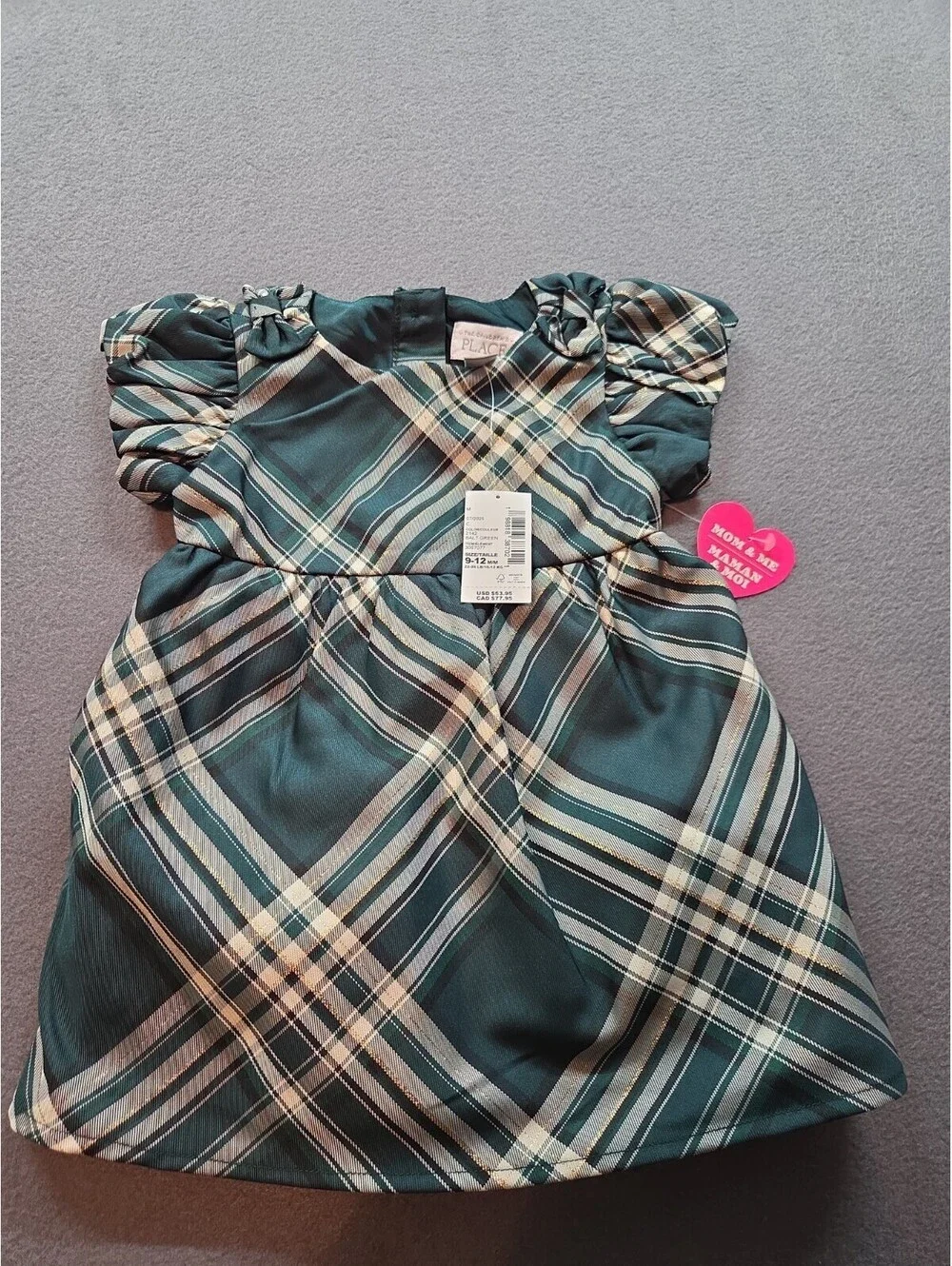baby girl's green dress by The Children's Place size 9-12 months